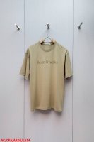 L614 Acacne Studios 25Ss 珠子字母短袖 面料是定制定染的32支260G原版双纱棉，胚布经过高盂环保染色，裁大货前还要进行高温环缩水，降低