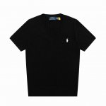 100 女款 拉夫劳伦Ralph Lauren V领纯色小马刺绣Logo针织短袖 手感软糯，舒适亲肤，通身绞花编织设计，工艺复杂，耗时费力，V领的设计，修饰脖颈
