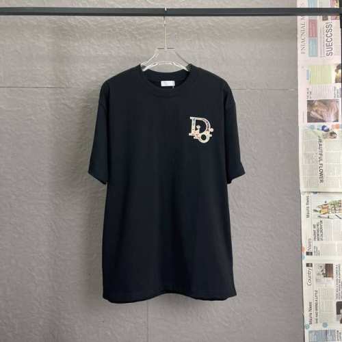 A57 Dior迪奥 面料升级 300高克重 高端立体刺绣工艺 独家专供新款原单 男女同款 休闲宽松版型短袖 高端定制 高版本 时尚百搭爆款 进口面料 手感超柔