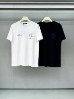 合照细节 L家 2025春夏新款男女同款短袖T恤，！定制专属纯棉面料，定制原版工艺螺纹，胸前重工字母Logo工艺设计！简约大方，从容百搭，档次极高，完美融入时尚