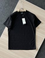 高品质 Fendi 芬迪桑蚕丝提花植绒T桖， 25Ss春夏新品，官网旗舰店同步开售，全身上下双F提花植绒工艺，客供230克桑蚕丝面料，透气凉爽且防晒，F家年新款