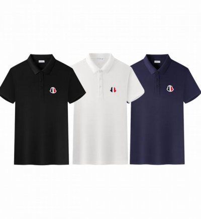 上新款号: M2002 Moncler 蒙口2025新款短袖翻领polo衫 定制：徽章绒标字母Logo 男女同款 采用定制丝光珠地棉面料 面料细腻舒适透气亲肤感