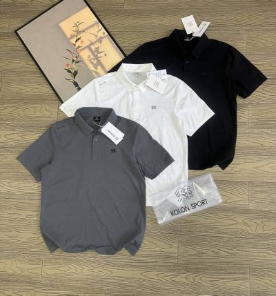 kolon Sport 可隆专柜同款四色Seco保罗衫舒适休闲防晒短袖Upf80+速干T恤户外运动polo衫上衣 seco空气polo 适合夏季商务差旅及日常出