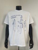 款号500 今年穿富二代一定会暴富Er denfants Riches Deprimes 忧郁的富二代骑兵标语素描经典印花短袖 面料采用定织250G32支双股双