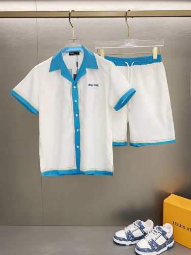 单件130一套240款号S#334 Zara 2025新款 满印衬衣 套装 扎染Logo印花设计 入眼即是潮、 原版定制斜纹布面料 全套辅料1:1定做 颜色：图