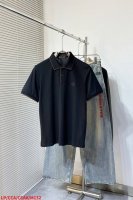 M132 Lp Lo*Ro pi*Na诺 U翩雅 老钱新贵推荐 标志刺绣撞色领翻领短袖polo衫 经典两粒扣翻领款式 胸口标志刺绣的点缀 合体的剪裁 面料采用订