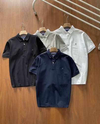 高版本 Tommy 汤米专柜经典款高品质春夏男装纯棉纯色翻领短袖polo衫 高品质 品质之选！极简才是经典 经典穿搭的核心就是面料 版型 款式，越是简约质感就越