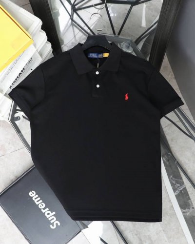 供 ［高品质］拉夫劳伦Ralph Lauren经典小标刺绣翻领短袖Polo 采用320G进口空气层珠地棉扎实不变形 同缸染色螺纹，成衣水洗落色，无色差 Zp品质