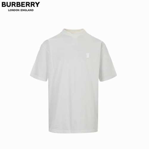 Burberry 巴宝莉 25 Ss 暗纹同色小标短袖 纯棉质面料、圆领T恤衫版型、罗纹针织领口、全套辅料配备， 纯棉质面料材质，采用15S精棉平纹，230G；