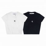 70-Ck露背小标刺绣针织背心 尺码：/S/M/L 款号：618 颜色：黑色/白色 夏天不辣啥时候辣 推荐入手