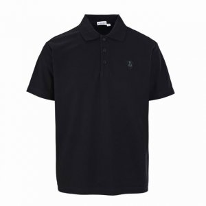 高版本 Burberry巴宝莉Bbr 盾牌撞色线短袖Polo衫 面料采用原版定制 G全棉朱地布料，螺纹染色原版一致。进口机绣花工艺使得盾牌标识呈现精美的效果，增