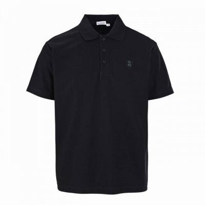 高版本 Burberry巴宝莉Bbr 盾牌撞色线短袖Polo衫 面料采用原版定制 G全棉朱地布料，螺纹染色原版一致。进口机绣花工艺使得盾牌标识呈现精美的效果，增