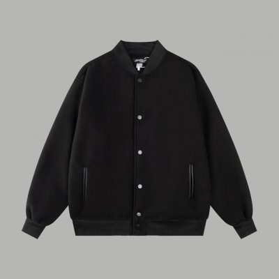 款号S37 斯图西25Ss走秀款棒球服 采用毛巾绣工艺 一比一还原五金配件， 釆用重磅龙凤尼面料，舒适高档 M L Xl Xxl