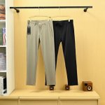 范思哲25S夏季新款男士高品质商务薄款休闲西裤 冰丝锦纶面料，爽滑舒适抗皱无痕的好裤子 质感柔软 手感微弹 ，清凉冰丝裤 西装裤型 版型设计时尚潮流 走线工整整