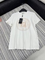 P180 5 爆款现货 原单品质 Fend *｜精致撞色印花T恤 高订面料 亲肤透气舒适 标志性字母图案低调奢华 减龄少女时代！白富美必备神器！ 经典版型百搭不