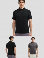 丶上新 迪桑特速干polo衫 细节图 descente迪桑特Dualis系列都市通勤男士Solotex短袖polo衫 使用高品质运动属性Solotex梭织面料制