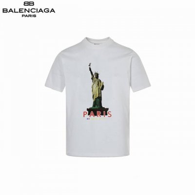 本地自取：180 balenciaga/巴黎世家 24Fw 做旧自由女神短袖 面料采用进口机器织造而成，布面纹路的独特性创造出完美的成衣效果 面料采用净布260