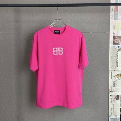C23 balenciaga 巴黎世家 300高克重 烫钻工艺 独家专供新款原单男士休闲短袖 高端定制 高版本 时尚百搭爆款 进口面料 手感超柔软细腻 穿着亲肤