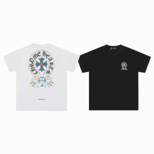 chrome Hearts Ch 克罗心 限定款彩色马蹄十字印花情侣圆领短袖T恤-顶级版本 color 黑色 白色 size S M L Xl number 2