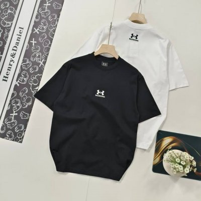 尺码Xs-L掌柜推荐 Balenciaga 巴黎世家2025Ss 联名安德玛Under Armour前后绣花短袖T恤 本市场No.1的质量 真正天花板品质 全部