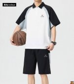 arc’Teryx始祖鸟 独家实拍上新夏季高品质时尚宽松短袖Polo套装休闲运动冰丝翻领T恤两件套，本季主打，货源充足，放心主推，高端品质，经典设计，做工出色，