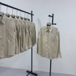 04# Calvin Klein Ck 经典贴布绣花标工艺小标刺绣落肩条纹长袖衬衫 -不上过多吹牛的文案 直接上图上细节 懂行的老板直接看品控 独家背景细节实拍