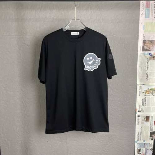 B06 Moncler蒙口 立体印花 卡通标识 立体印花 Logo标识精致升级，灵感源自八十年代复古 原版面料 官方同款 短袖T恤 定制270克同缸染面料 手感