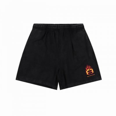 balenciaga 巴黎世家 Blcg 25Ss 双环火焰炒雪花水洗破洞短裤 轻奢主义 男女日常通勤穿搭必备单品 正确版本随意对比 详细特征 采用360克纯棉