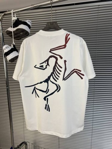 高品质 品名 始祖鸟 Arc'teryx 24Ss 后背渐变彩色大鸟印花Logo图案设计 男女同款圆领纯棉短袖T恤 版型 宽松版 面料 330G全棉精梳棉 颜色
