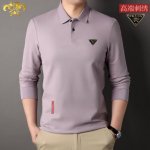 p170 芬迪 男士春秋高档精品Polo衫 尺码：M-4Xl，最大可穿210斤。 介绍：春秋专柜同步新款短袖翻领Polo衫 ，简单大方，精美5D工艺Logo，手
