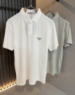 prad*普*达 2025春夏季新款经典元素短袖Polo衫，经典大方的款式，可以穿十年都还是流行的那种，你一定要收藏几件，难得精致极致的款，你一定要收！好品味的