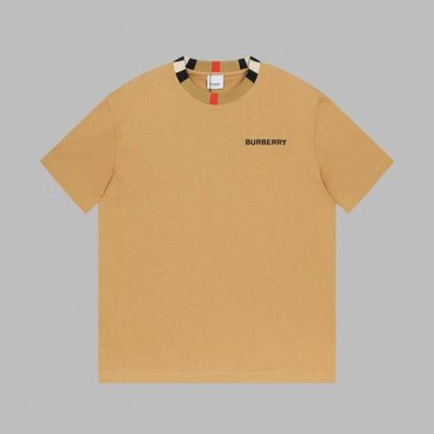 高版本 Burberry巴宝莉早春格纹拼色刺绣短袖T恤 Bur王牌渠道 秒杀市面上一切版本 只能说根本就不是一个级别的存在 不管是材质还是细节还原度以及工艺制作