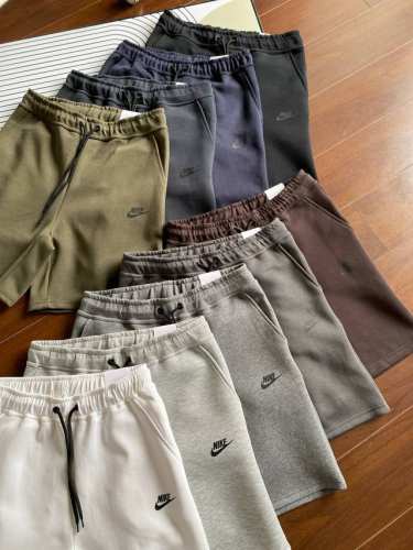 Nike新款9色短裤 Nike Sportswear Tech Logo字母印花系带针织休闲运动短裤 ！ 货号：Fd4506-0 63- ... 颜色：黑色 白