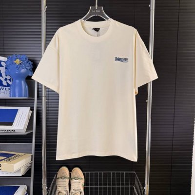 203 当天到货 现货现配 Balenciaga巴黎世家25Ss海浪可乐刺绣短袖T恤 最高版本 原版面料 高版本 高品质 独家首发高定 面料采用260克重双纱精