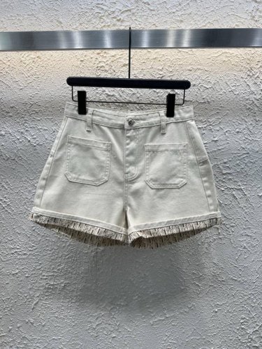 qx.9725 Dio 25夏季新款爆款卷边印花牛仔短裤 A字宽松版型不挑人，包容性极强，一色Sml
