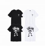 上新款号 S040 stussy 斯图西 Stussy Warriorman勇士印花短袖T恤 原版打造 细节高控 -面料精选230G纯棉面料 手感柔软舒适 吸汗