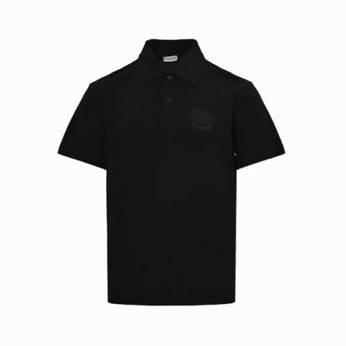 Burberry 巴宝莉 麦穗战马刺绣polo短袖 选用珠地网眼布棉质面料打造，运用双罗纹针织工艺形成凹凸交替的蜂巢状立体纹理，表面分布细密的网眼结构，增强其透
