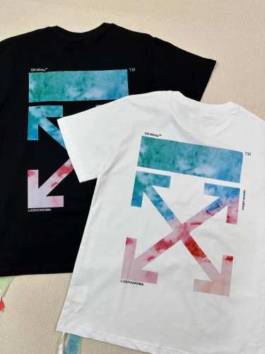 顶级版本上新 O46# -Off-White 肖战同款C O Virgil Ss24新款重工独家 佛罗伦萨限定系列油画印花Ow箭头Virgil Abloh警戒线