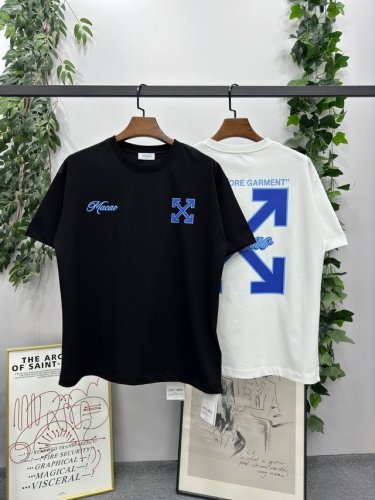 现货： # 2025Ss春夏新款 品牌：Off-White 澳门限定款短袖T恤！ 颜色：黑色 白色 尺码：S-M-L-Xl 男女同款 面料：采用定制260克32
