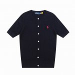 顶级品质 款号 Ds521# 全年不下架 拉夫劳伦Ralph Lauren小麻花纯色刺绣Logo针织开衫短袖 拉夫劳伦Ralph Lauren经典基础小麻花开衫