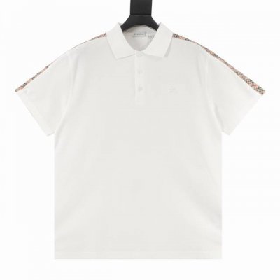 Burberry巴宝莉Bbr 战马刺绣格纹肩短袖polo衫 原版购入，面料采用210G珠地布面料制成，点缀马术骑士徽标 Ekd 刺绣，织带 码，起订量，还原原版