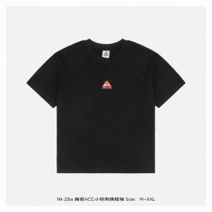 nike 25Ss 胸前Acg小标刺绣短袖 百分百纯棉 G汗布材质，透气舒适，进口机器刺绣，随意搓洗不褪色不变形，全套三标辅料齐全，百分百的重工好货，小哥哥小姐