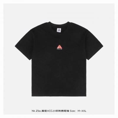 nike 25Ss 胸前Acg小标刺绣短袖 百分百纯棉 G汗布材质，透气舒适，进口机器刺绣，随意搓洗不褪色不变形，全套三标辅料齐全，百分百的重工好货，小哥哥小姐