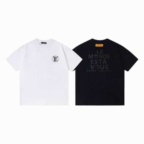 款号 Y152 louis Vuitton 路易威登人类与地球秀场会展菲董员工印花短袖T恤 lv 25Ss Uniforms For pharrell Un秀场
