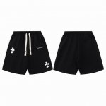 款D12 克罗心 Chrome Hearts 24Ss 克罗心裆前梵文字母刺绣Logo织带短裤 精选高精度酷丝绵精梳面料 清爽丝滑透气 告别厚重感 清清爽爽 全