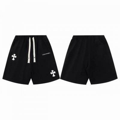 款D12 克罗心 Chrome Hearts 24Ss 克罗心裆前梵文字母刺绣Logo织带短裤 精选高精度酷丝绵精梳面料 清爽丝滑透气 告别厚重感 清清爽爽 全
