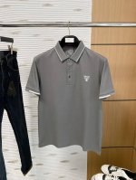 普拉达、2025夏季新款Polo短袖 六角珠地棉 透气舒适度高，手感细腻柔软，亲肤舒适 码数：M-3Xl