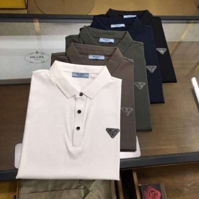 新品P220 【Prad...】高端Polo 2025Ss春夏新品 Go 时尚休闲翻领T恤，甄选优质天丝凉爽面料，无痕切割工艺，胸前密针精致Logo设计标识，客