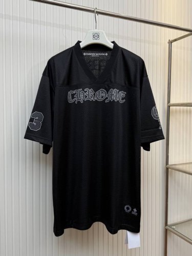 ch 克罗心 25Ss黑色款V领网眼短袖款冰球服 Size S M L Xl