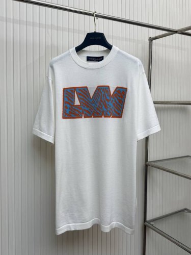lv 路易字母嵌花圆领针织短袖T恤 Size：S M L Xl